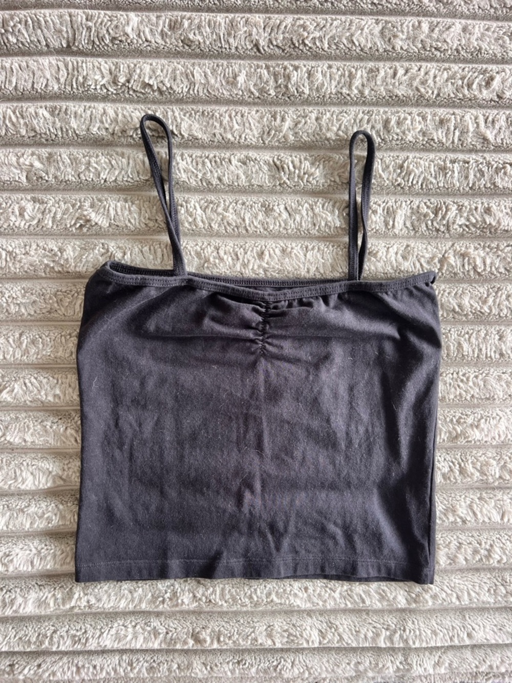 Brandy Melville Cotton Black Tank Top- S